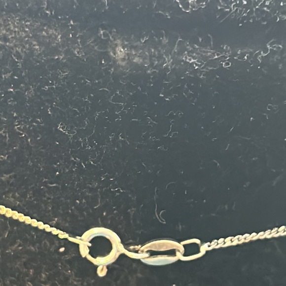 925  SILVER NECKLASE  WITH A HEART  WITH MARCASITES    HEARTH OPEN - Picture 9 of 15